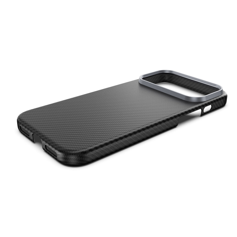Njoyny AI Kevlar Carbon iPhone 18 Pro Max MagSafe Kılıf - Siyah