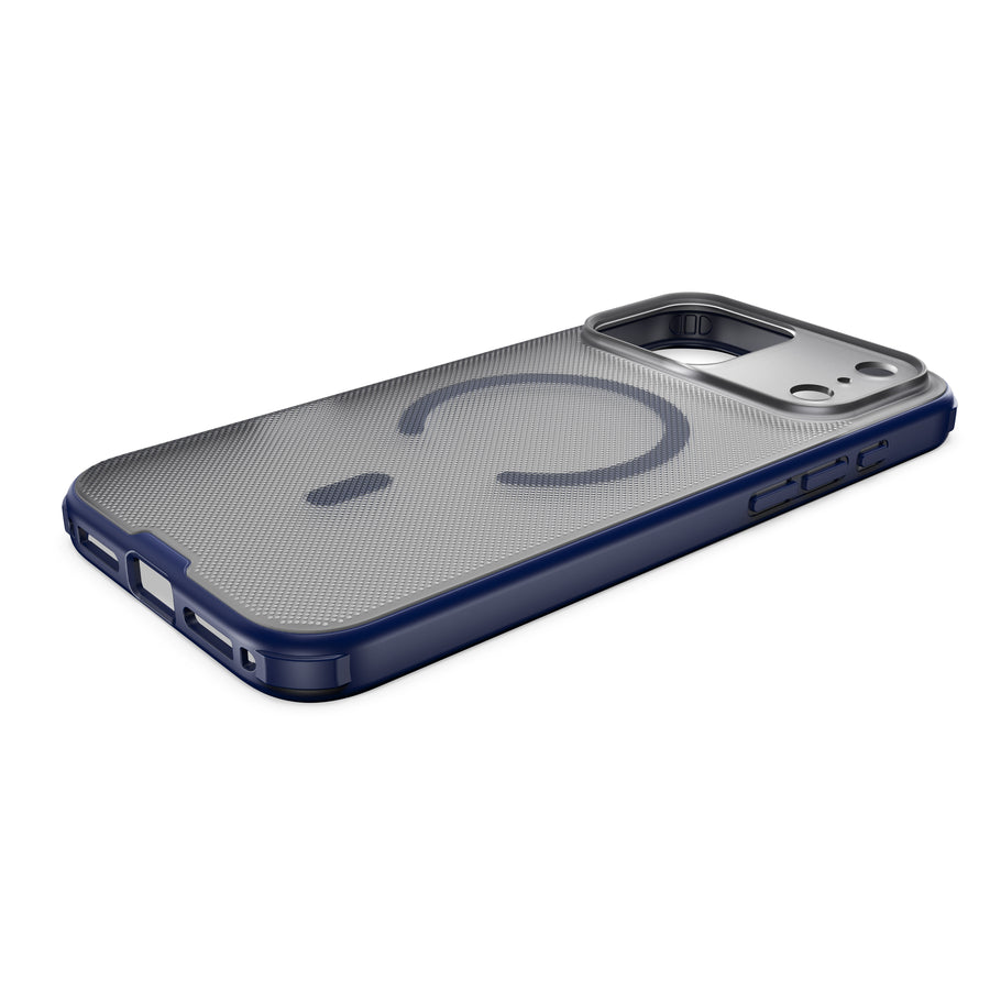Njoyny Frosted iPhone 18 Pro Max MagSafe Kılıf - Mavi