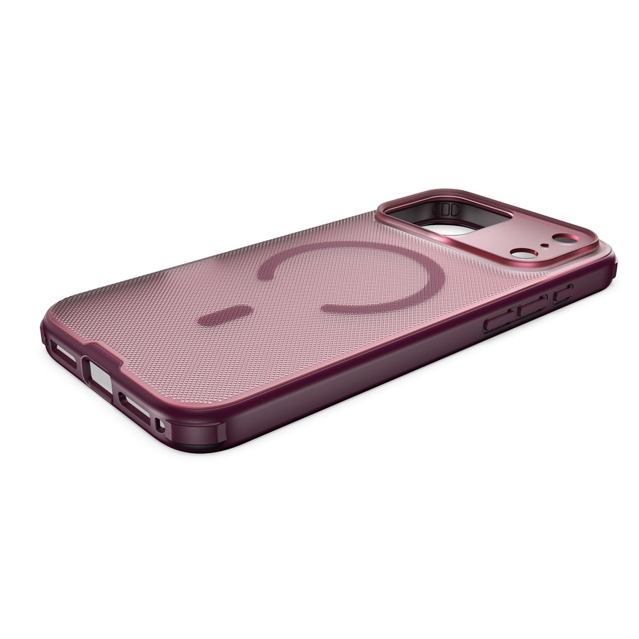 Njoyny Frosted iPhone 18 Pro Max MagSafe Kılıf - Bordo