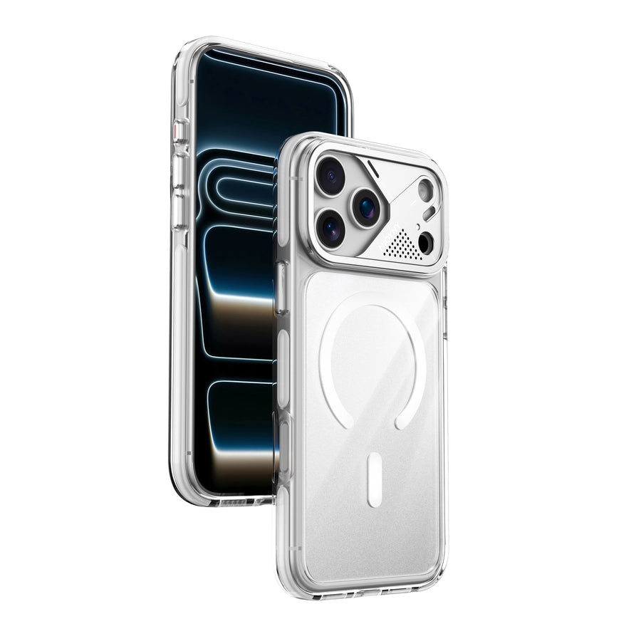 Njoyny Native Armor iPhone 18 Pro MagSafe Kılıf - Beyaz