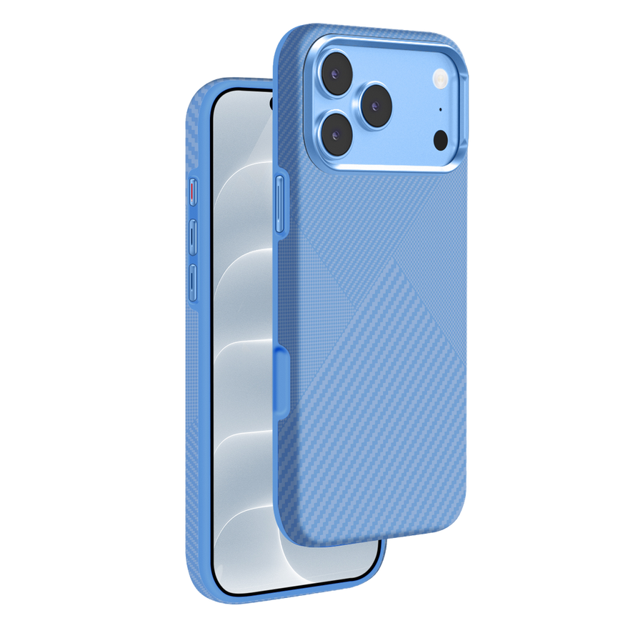 Knit Silicone iPhone 18 Pro / iPhone 17 Pro MagSafe Kılıf P060 - Mavi