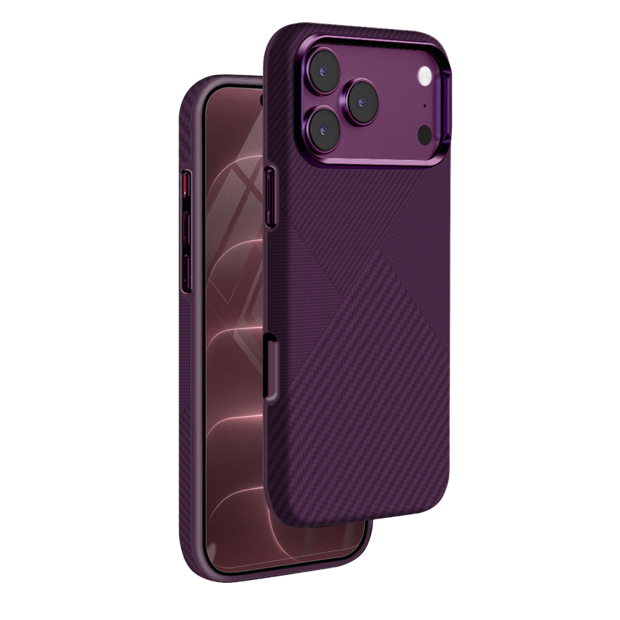 Knit Silicone iPhone 18 Pro / iPhone 17 Pro MagSafe Kılıf P019 - Bordo