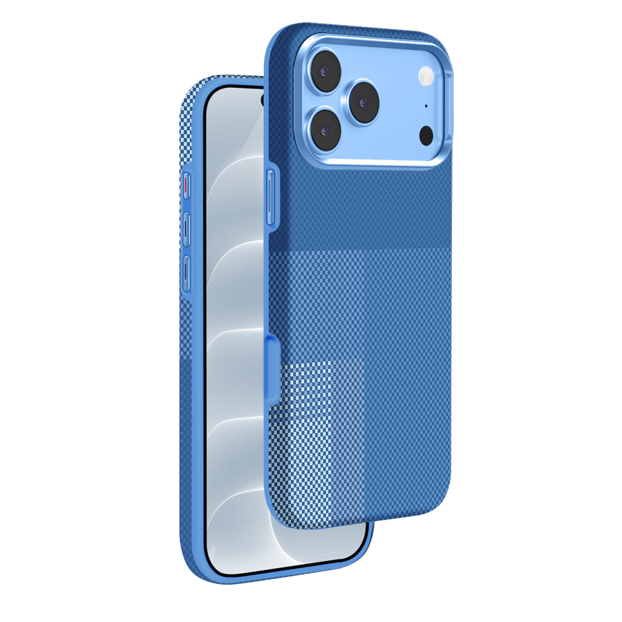 Knit Silicone iPhone 18 Pro Max / iPhone 17 Pro Max MagSafe Kılıf P069 - Mavi