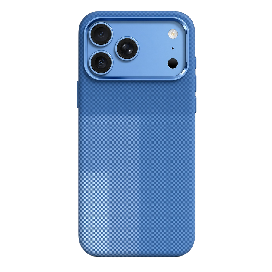 Knit Silicone iPhone 18 Pro Max / iPhone 17 Pro Max MagSafe Kılıf P064 - Mavi