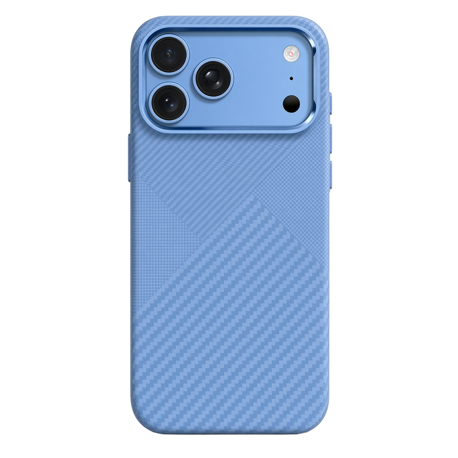 Knit Silicone iPhone 18 Pro Max / iPhone 17 Pro Max MagSafe Kılıf P060 - Mavi