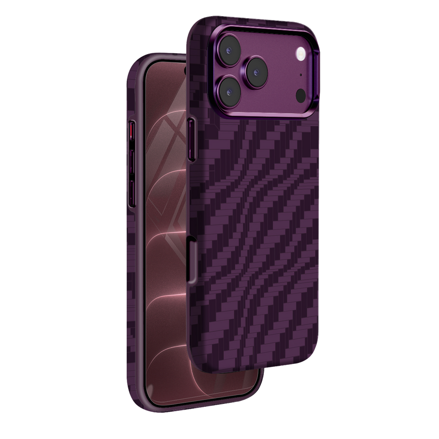 Knit Silicone iPhone 18 Pro Max / iPhone 17 Pro Max MagSafe Kılıf P023 - Bordo