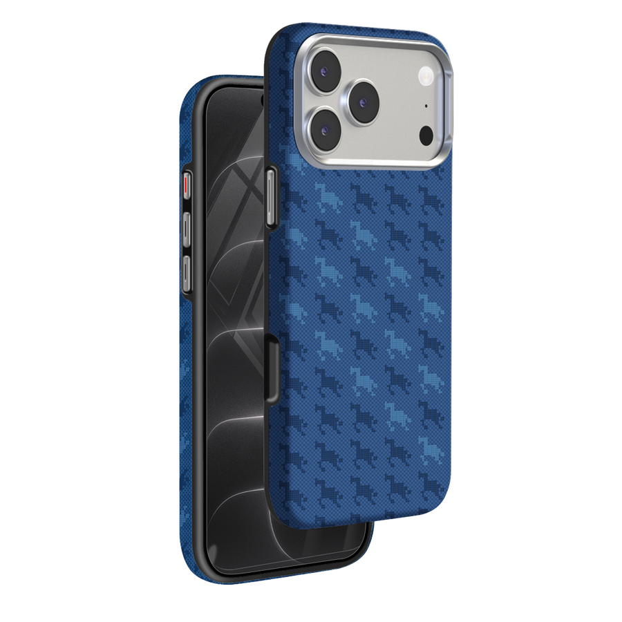 Knit Silicone iPhone 18 Pro Max / iPhone 17 Pro Max MagSafe Kılıf M010 - Mavi
