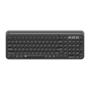 FD K912T Tablet/Telefon Standlı Sessiz 2.4 GHz + Bluetooth Çift Bağlantılı Kablosuz Klavye – - Siyah