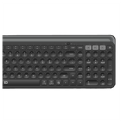 FD K912T Tablet/Telefon Standlı Sessiz 2.4 GHz + Bluetooth Çift Bağlantılı Kablosuz Klavye - Siyah