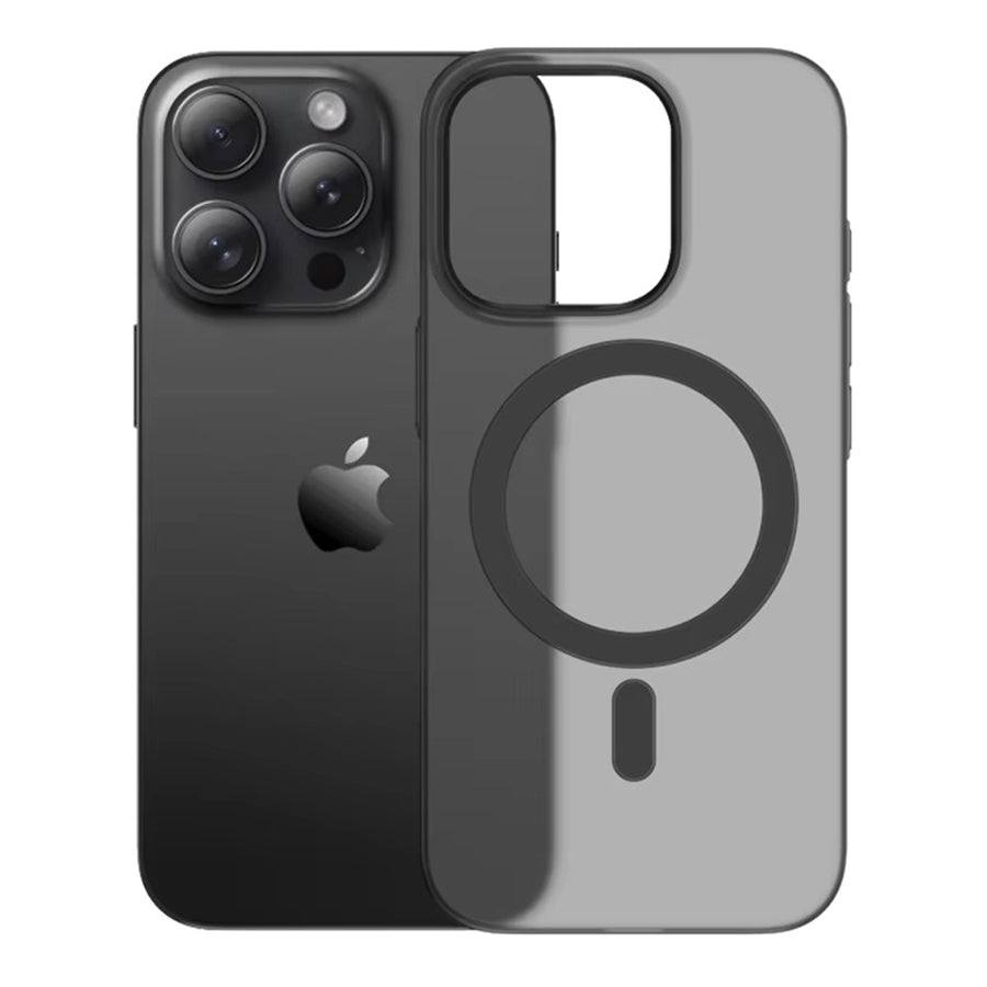 Piili iPhone 16 Pro Ultra İnce Kılıf MagSafe 0, 4 mm Mat - Siyah