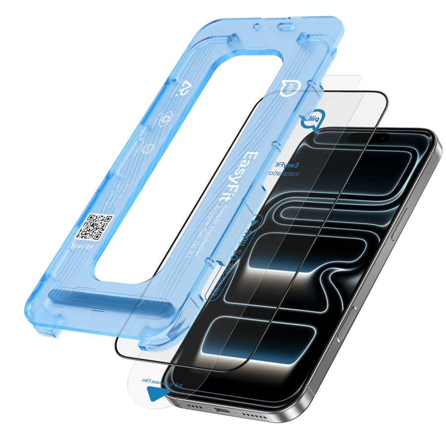 Piili CorningGlass AR Snapfit iPhone 17 Pro Max/16 Pro Max Ekran Koruyucu – Şeffaf