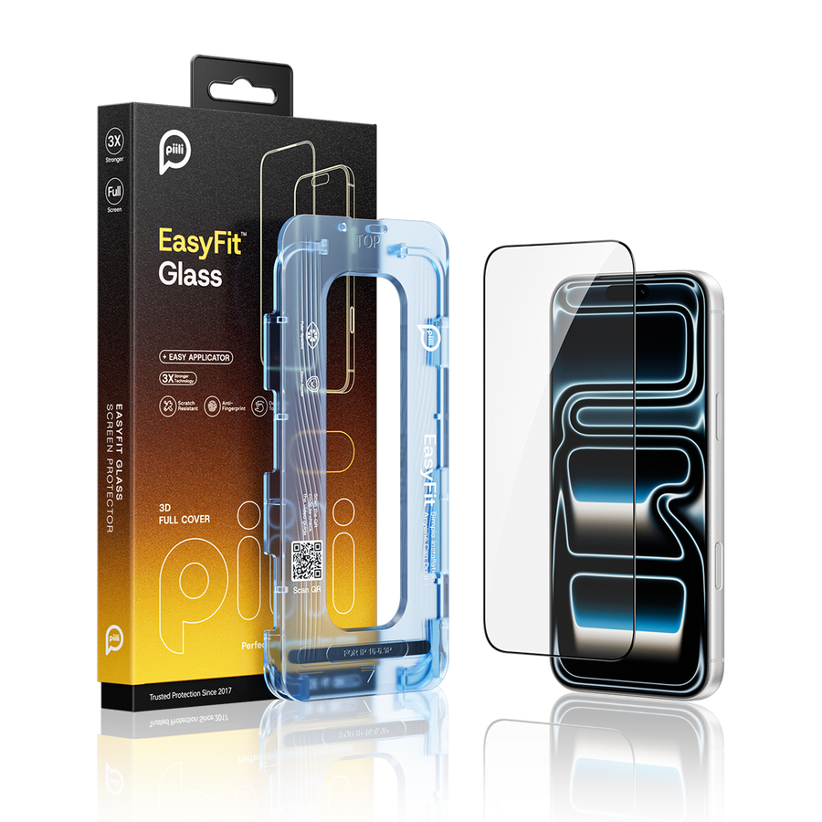 Piili ClearGlass SnapFit iPhone 17 Pro Max / 16 Pro Max Ekran Koruyucu