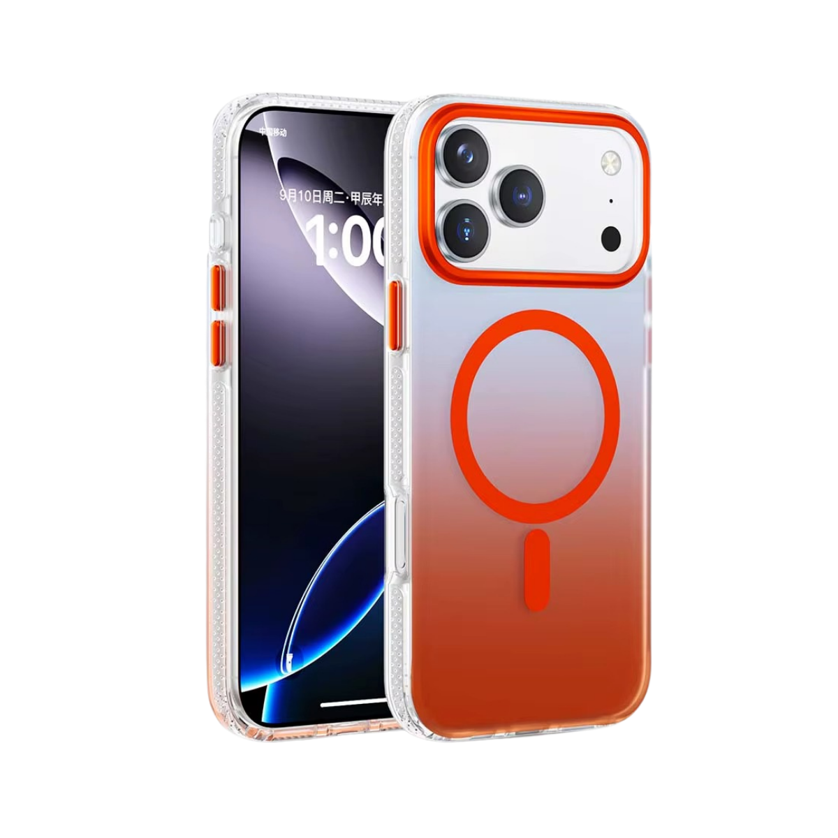 Piili iPhone 17 Pro Gradient MagSafe Kılıf - Turuncu