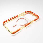 Njoyny Combat Triple-Layered iPhone 18 Pro Max MagSafe Kılıf - Turuncu