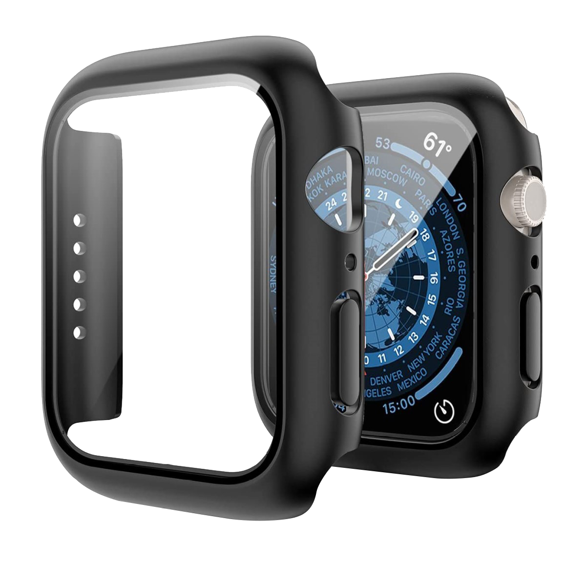 Piili Apple Watch 45mm Kılıf – Siyah