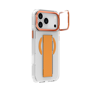 Piili iPhone 17 Pro Metal Stand Grip MagSafe Kılıf - Turuncu