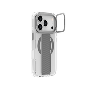 Piili iPhone 17 Pro Metal Stand Grip MagSafe Kılıf - Gri