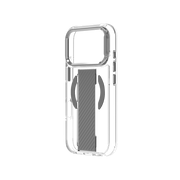 Piili iPhone 17 Pro Metal Stand Grip MagSafe Kılıf - Gri