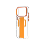 Piili iPhone 17 Pro Metal Stand Grip MagSafe Kılıf - Turuncu