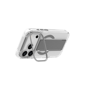 Piili iPhone 17 Pro Metal Stand Grip MagSafe Kılıf - Gri