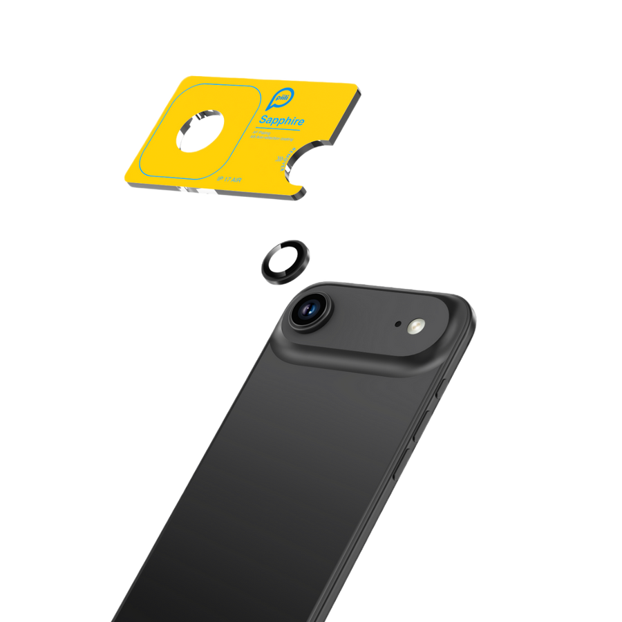 Piili iPhone 17 Air Safir Lens Koruyucu - Siyah