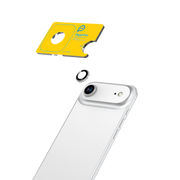 Piili iPhone 17 Air Safir Lens Koruyucu - Gümüş