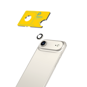 Piili iPhone 17 Air Safir Lens Koruyucu - Gri