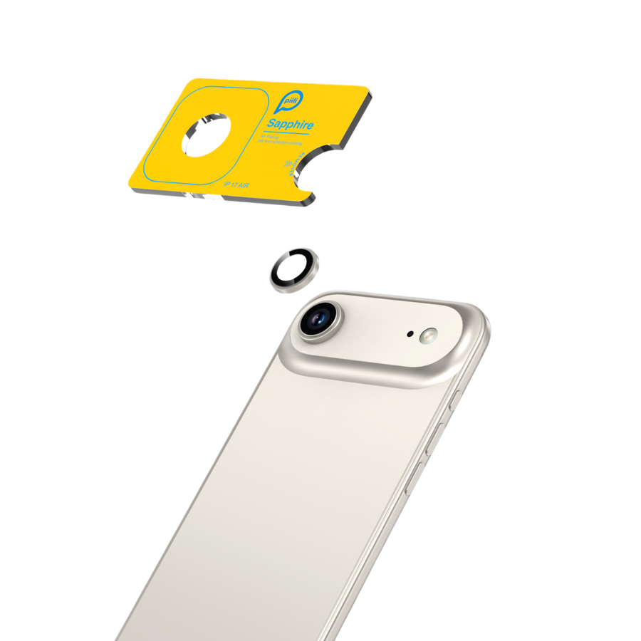 Piili iPhone 17 Air Safir Lens Koruyucu - Gri