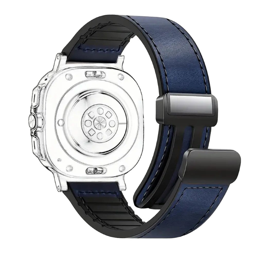 Piili Apple Watch 42-44-45-46-49 mm Vintage Leather Kayış - Lacivert