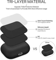 Piili AirPods Pro Lansman Kılıf AirPods Kılıfı - Siyah