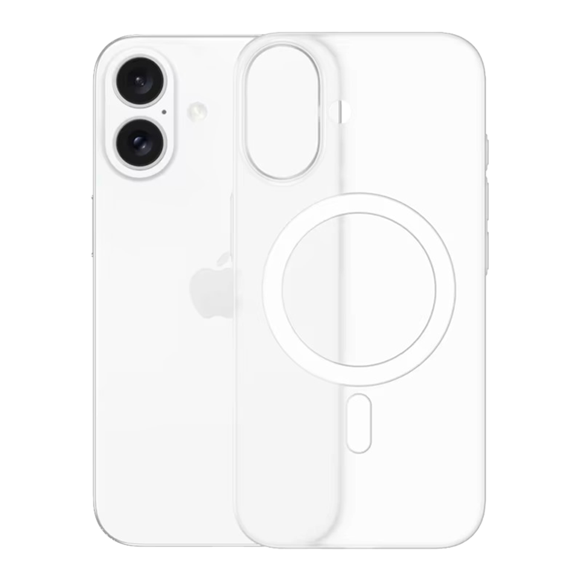Piili iPhone 16 Ultra İnce Kılıf MagSafe 0, 4 mm Mat - Beyaz