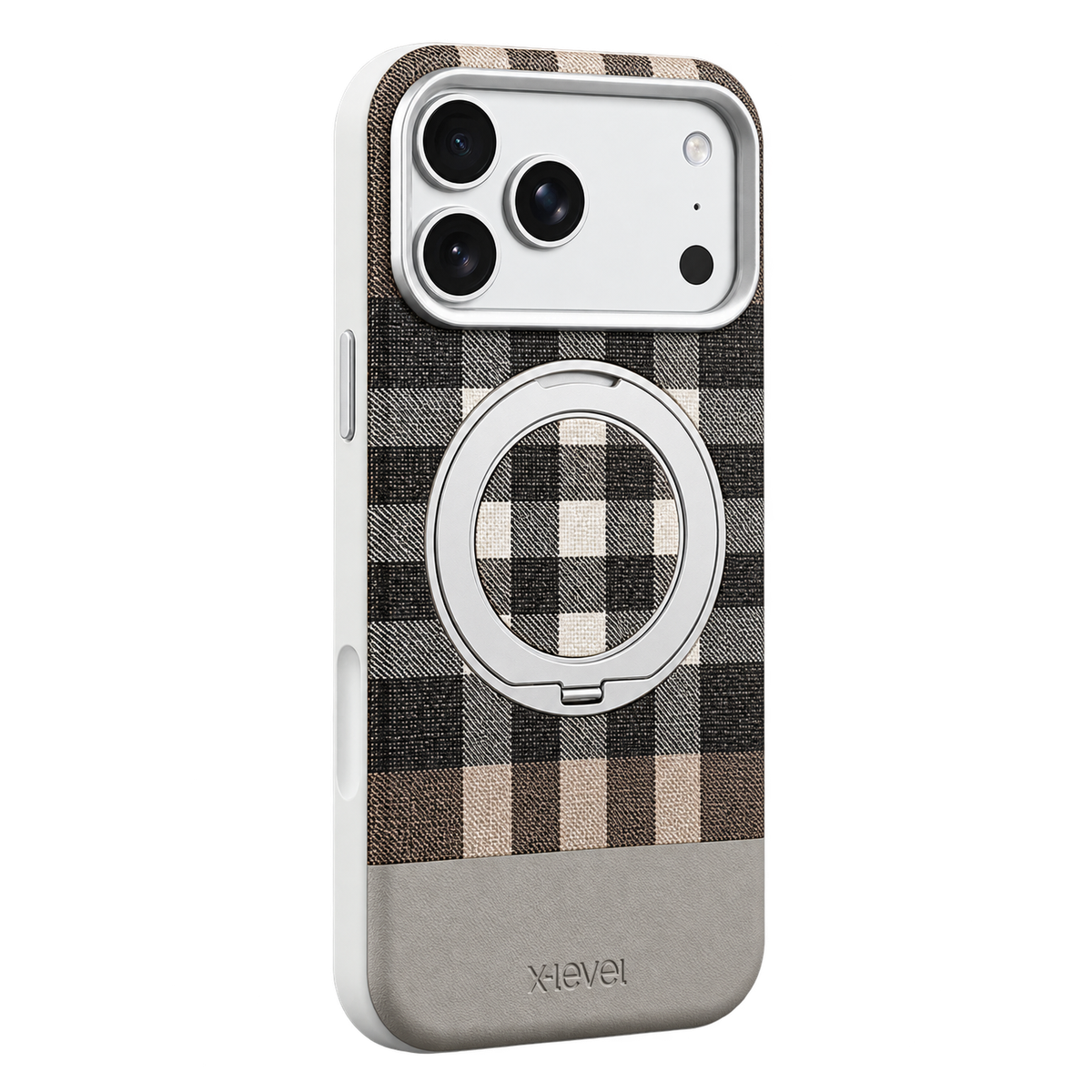 X-Level Brit Stand iPhone 18 Pro Max / iPhone 17 Pro Max Kılıf - Mavi