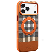 X-Level Brit Stand iPhone 18 Pro Max / iPhone 17 Pro Max Kılıf - Turuncu
