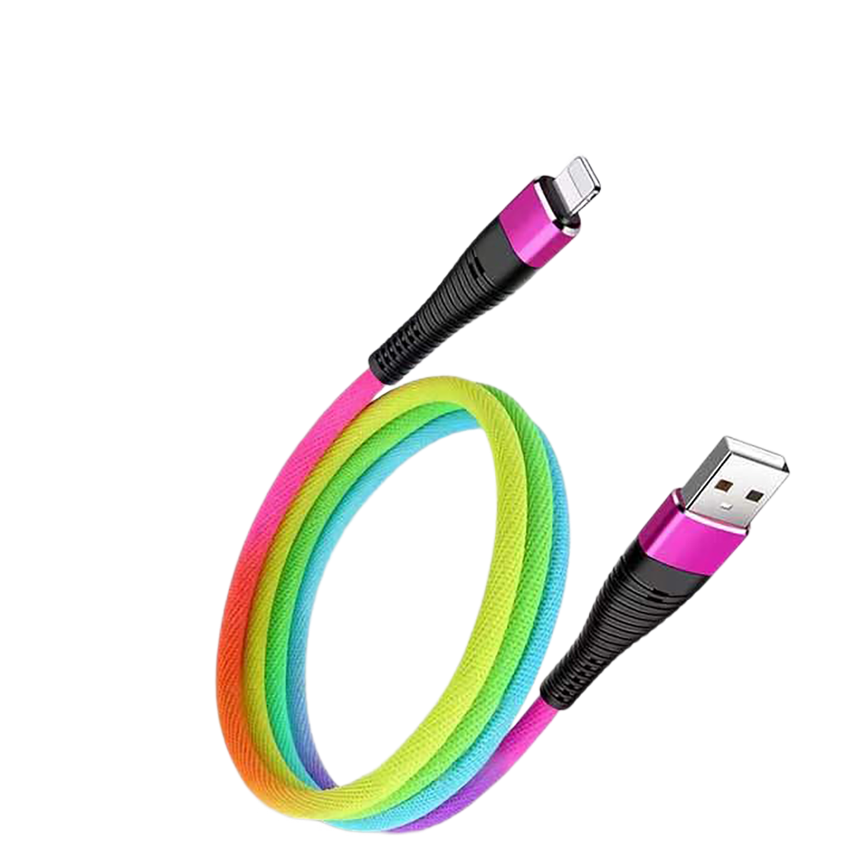 Piili Rainbow Type-C - Lightning Kablo – Çok Renkli