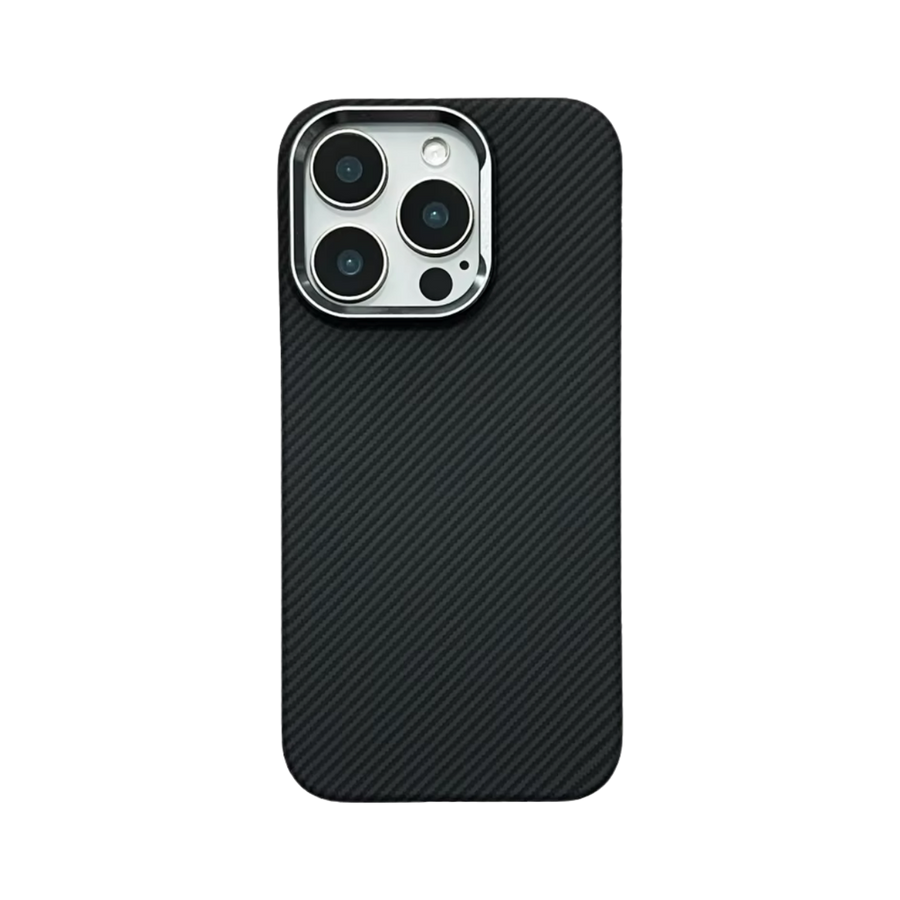 Knit iPhone 16 Pro Max Kevlar Series Kılıf LF - 162 – Siyah