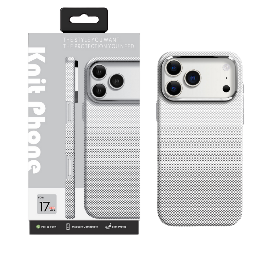Knit iPhone 17 Pro Max Kevlar Series Case Lf-162 - Beyaz