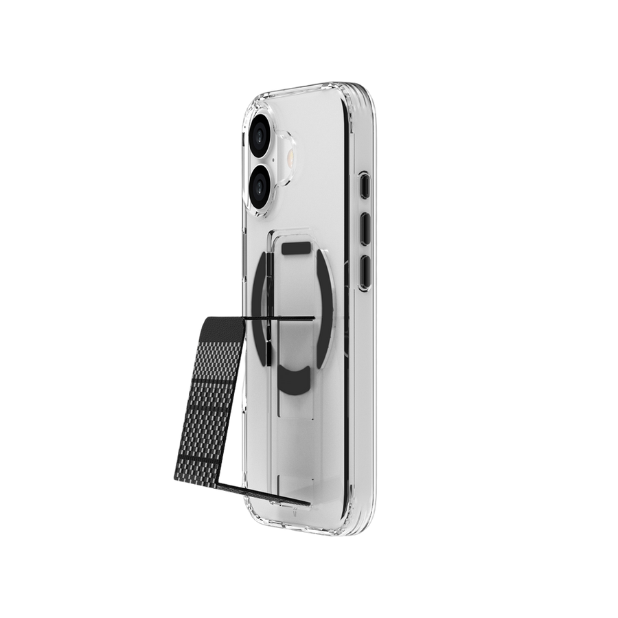 Piili iPhone 17 Steady Carbon MagSafe Kılıf - Siyah