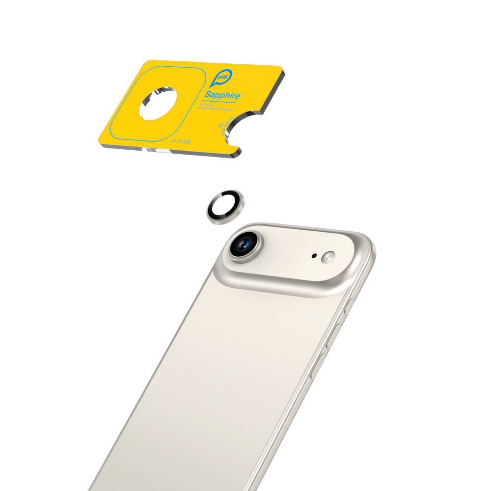 Piili iPhone 17 Air Gri Safir Lens Koruyucu
