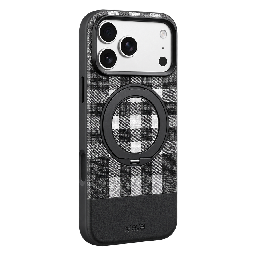 X-Level Brit Stand iPhone 18 Pro / iPhone 17 Pro Kılıf - Siyah