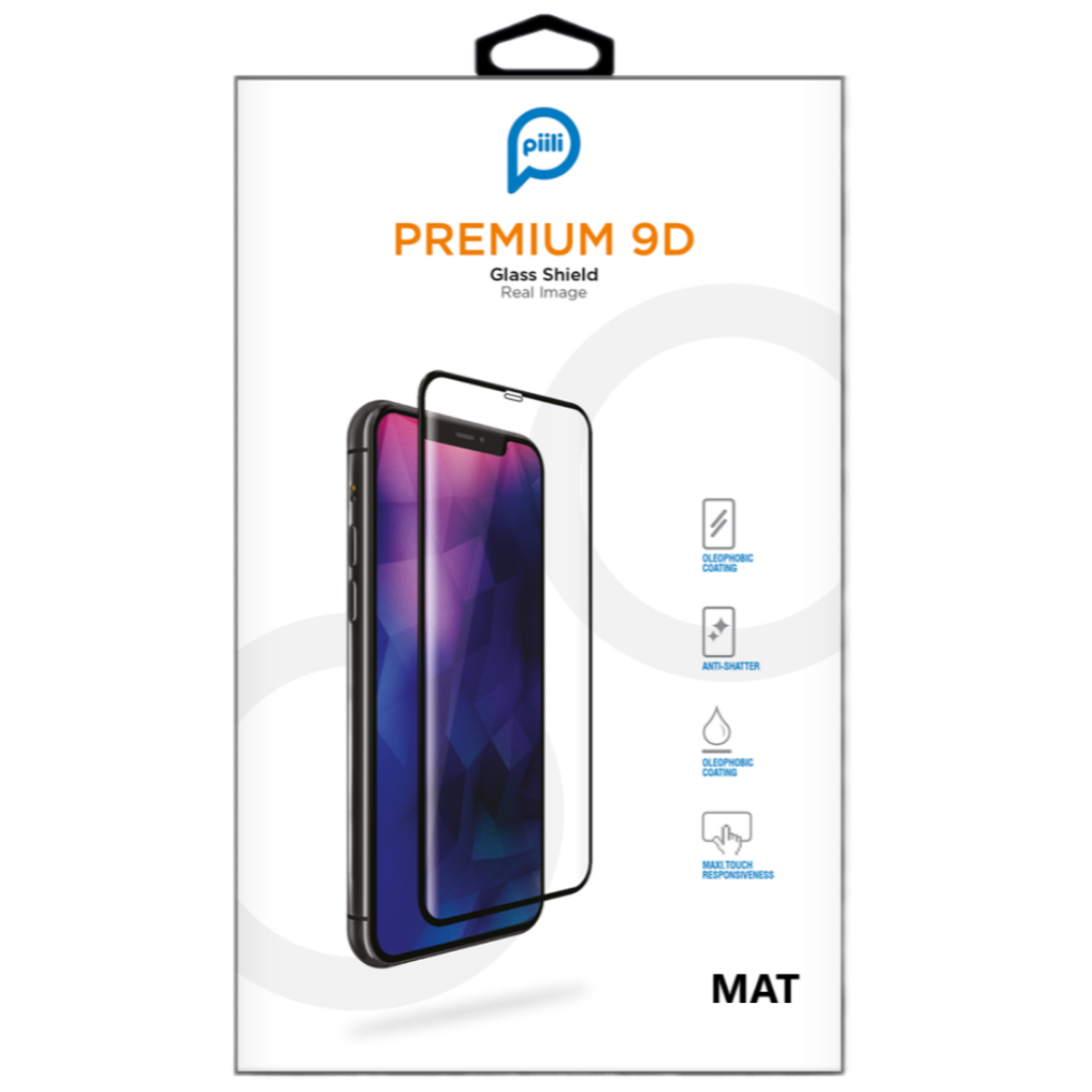 Piili iPhone 12 Pro Max Mat 9D Ekran Koruyucu
