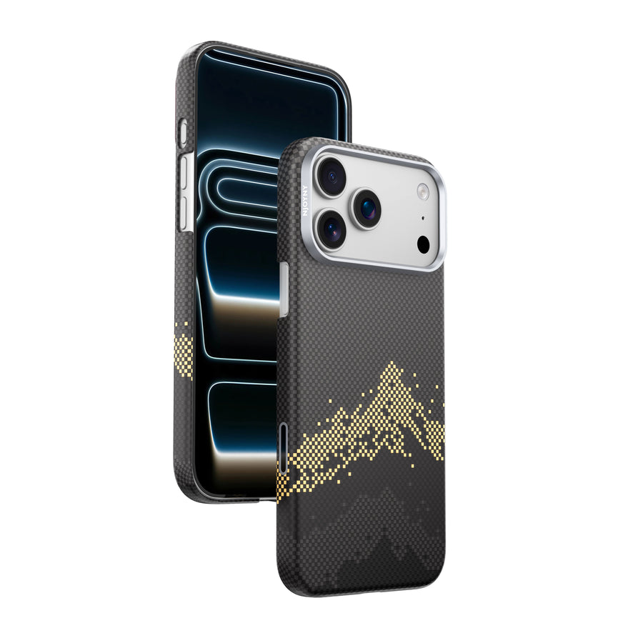 Njoyny AI Kevlar Alpine iPhone 18 Pro Max MagSafe Kılıf - Siyah
