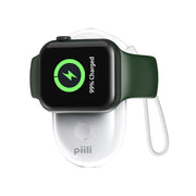 Piili Watch Şarj Kablosuz Powerbank 1000 mAh – Beyaz