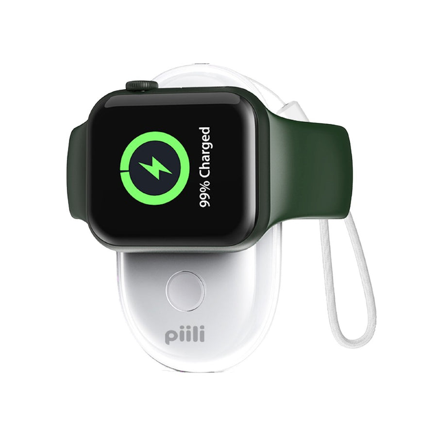 Piili Watch Şarj Kablosuz Powerbank 1000 mAh – Beyaz