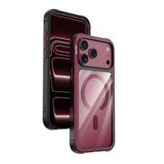 Njoyny Steel Armor iPhone 18 Pro Max MagSafe Kılıf - Bordo