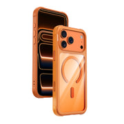 Njoyny Steel Armor iPhone 18 Pro Max MagSafe Kılıf - Turuncu