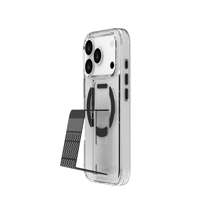 Piili iPhone 17 Pro Steady Carbon MagSafe Kılıf - Siyah