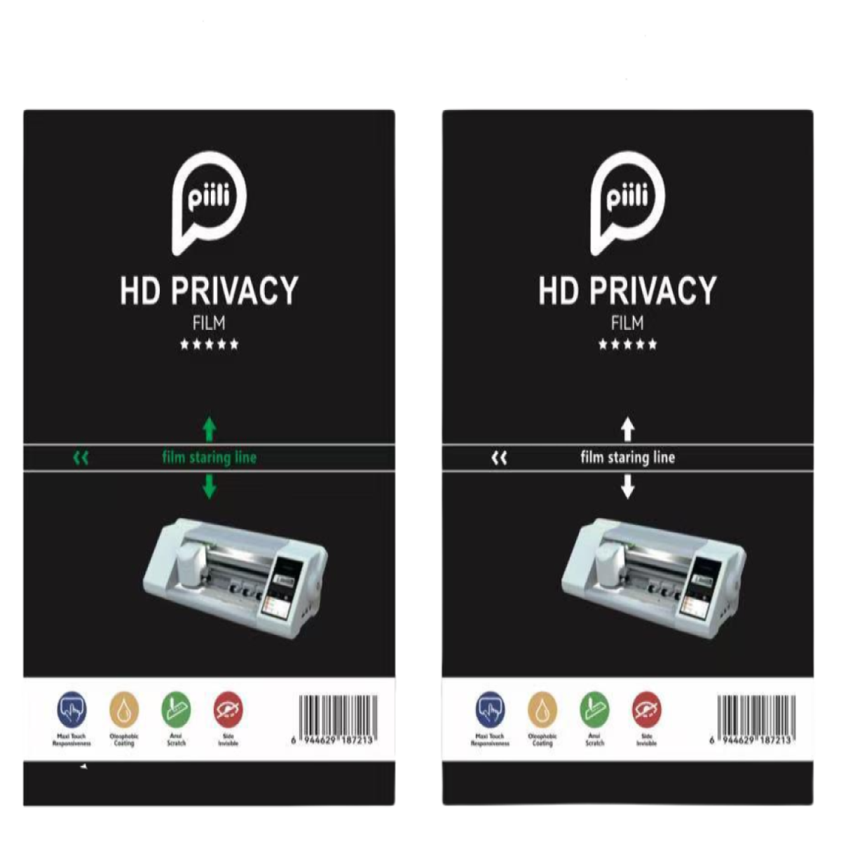 Piili 4D Japon Privacy Materyal 5 li Paket Şeffaf