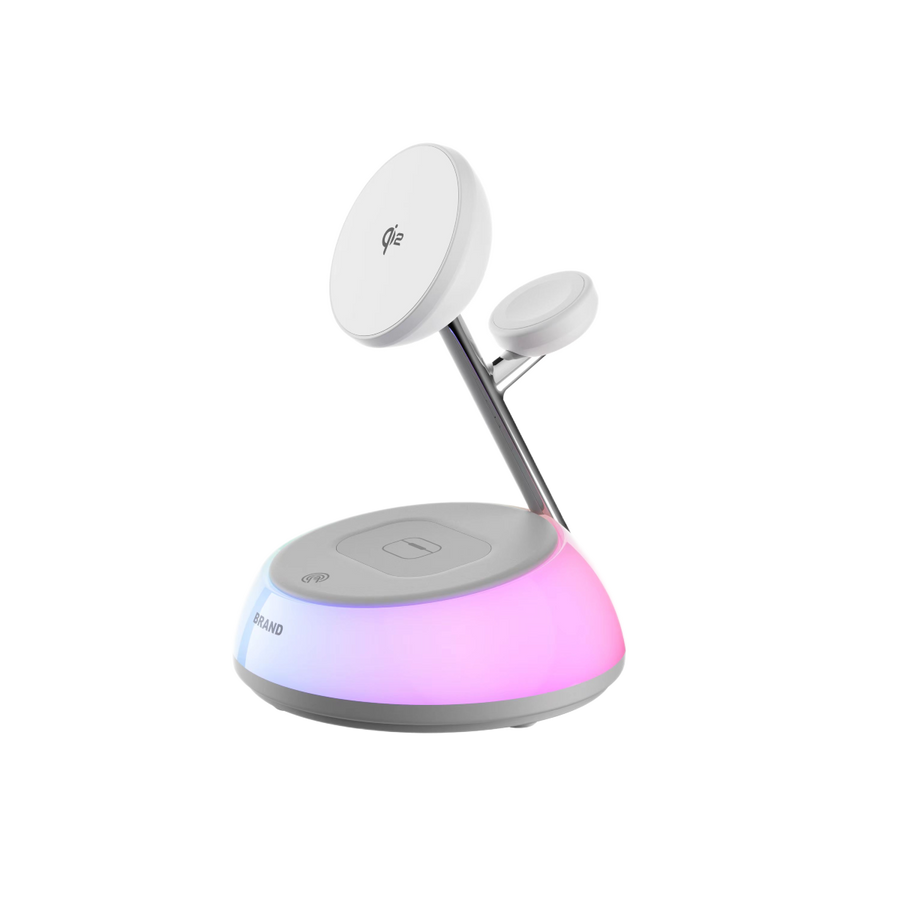 Piili 20W 3 İn 1 Swan Wirelles Charging Station P-T8