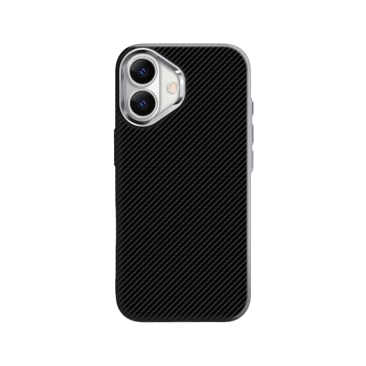 Knit Kevlar iPhone 17 MagSafe Kılıf J222 – Siyah
