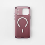 Njoyny Frosted iPhone 18 Pro MagSafe Kılıf - Bordo
